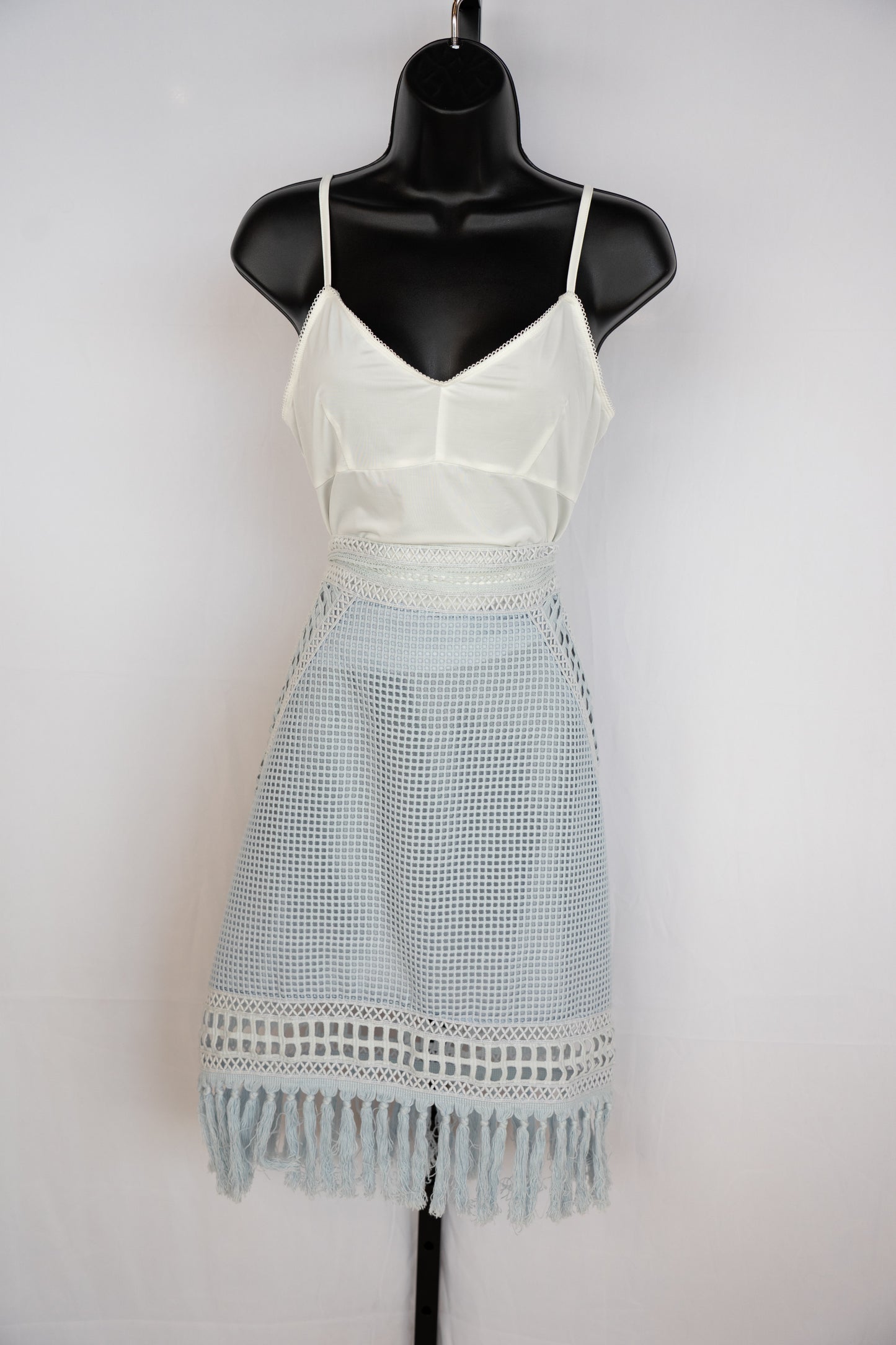 Jonathan Simkhai Tassel Accents Knee-Length Skirt