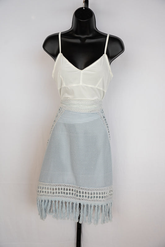 Jonathan Simkhai Tassel Accents Knee-Length Skirt