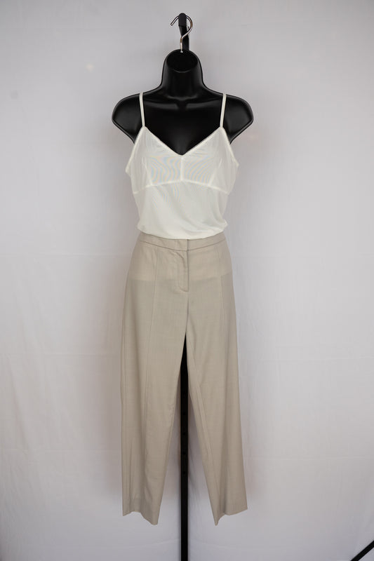 Fabiana Filippi Light Purple Straight Leg Trousers w Side Beading