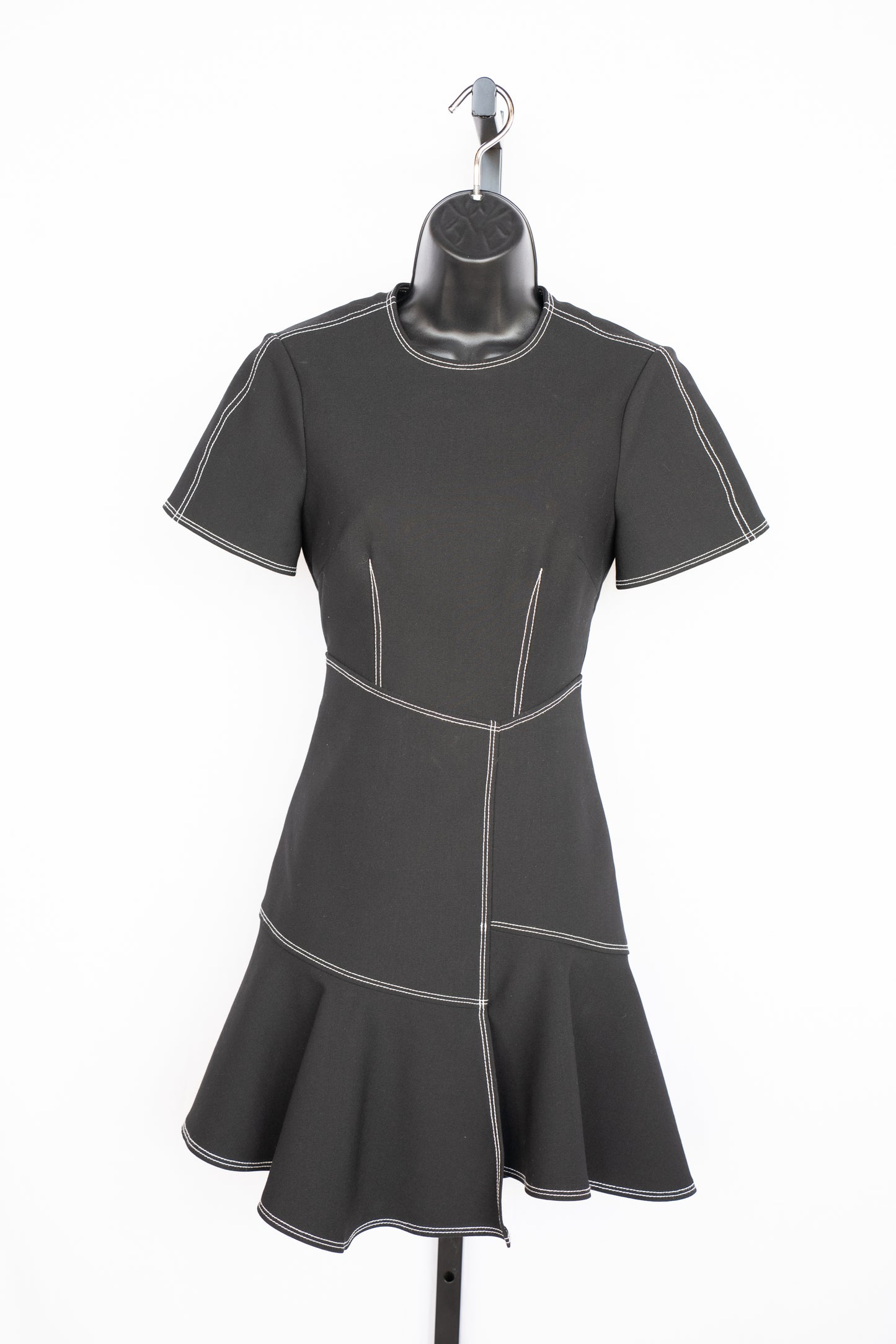 Cinq a Sept Stitch Detail Short Sleeve Dress