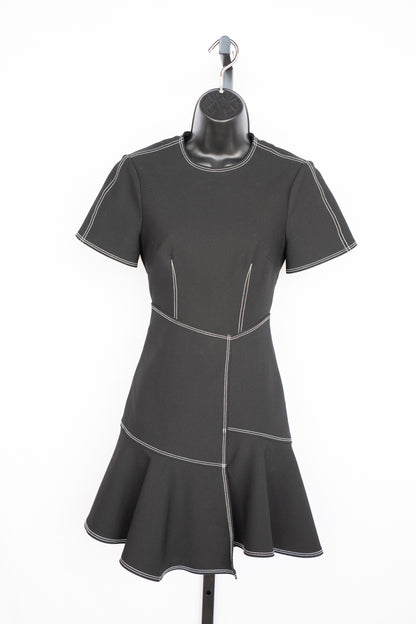 Cinq a Sept Stitch Detail Short Sleeve Dress