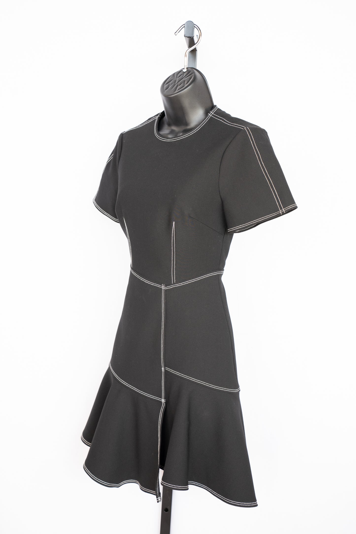 Cinq a Sept Stitch Detail Short Sleeve Dress