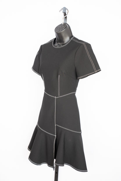 Cinq a Sept Stitch Detail Short Sleeve Dress