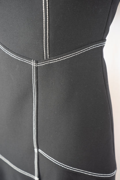 Cinq a Sept Stitch Detail Short Sleeve Dress