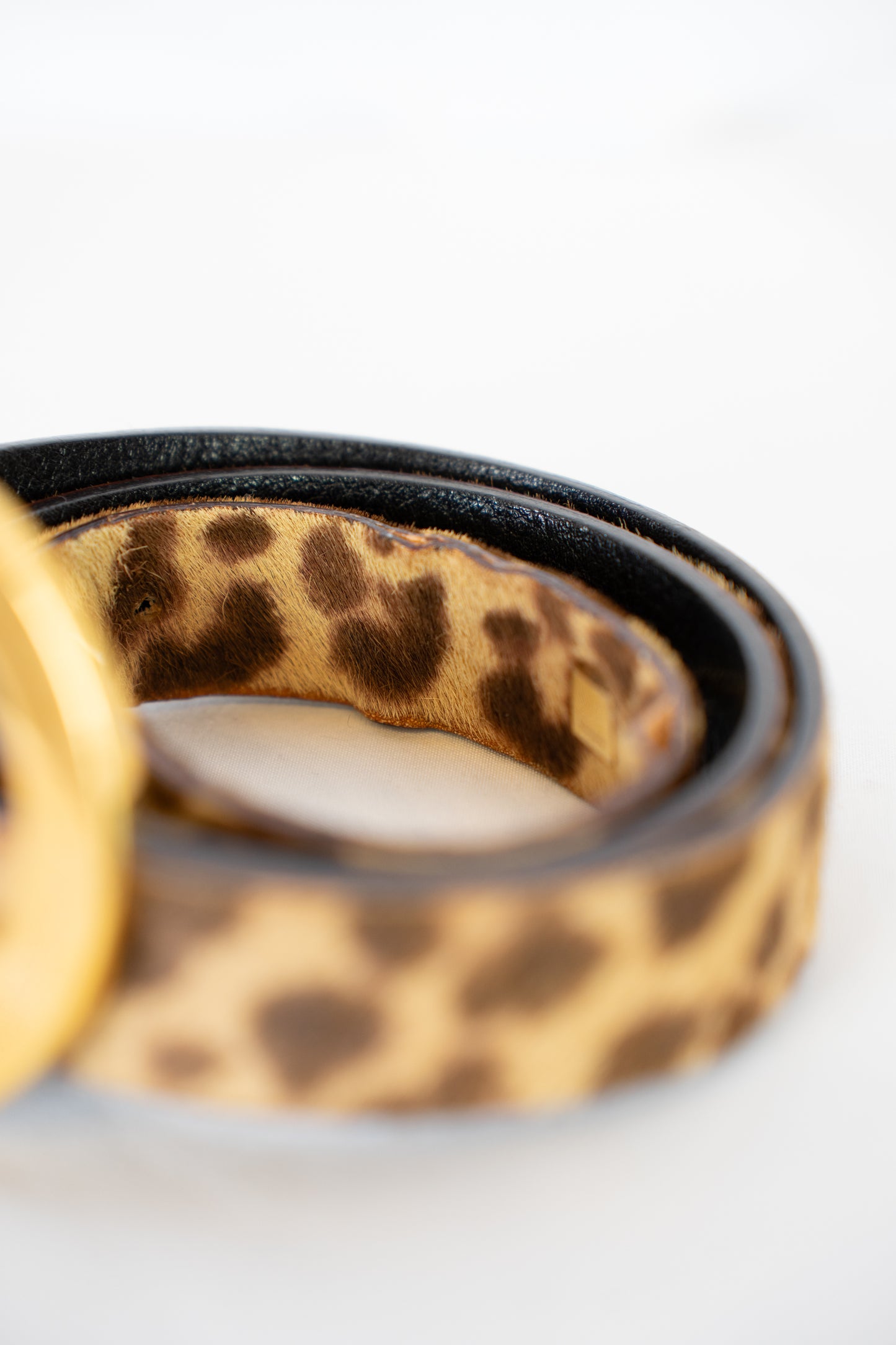 Ferragamo Ponyhair Cheetah Print Belt