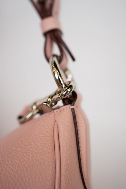 Coach Dusty Pink Sutton Hobo Pebbled Leather Bag