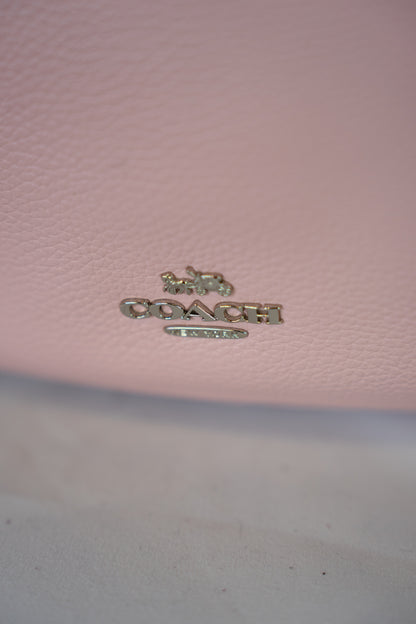 Coach Dusty Pink Sutton Hobo Pebbled Leather Bag