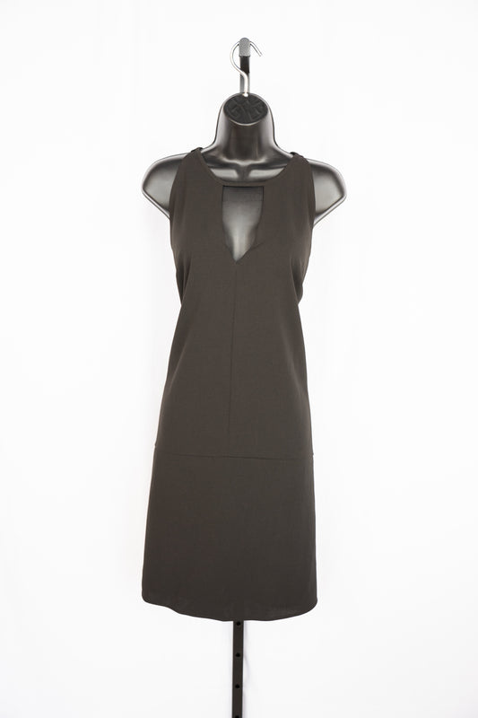 Sam Edelman Black Halter Double V-Neck Knee-Length Dress NWT