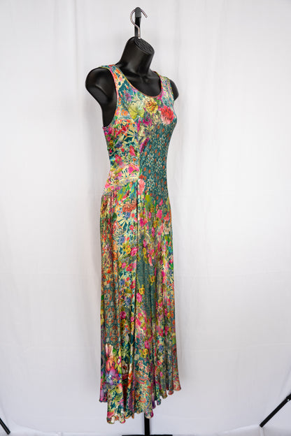 Johnny Was Floral Sleeveless Flowy Maxi Dress