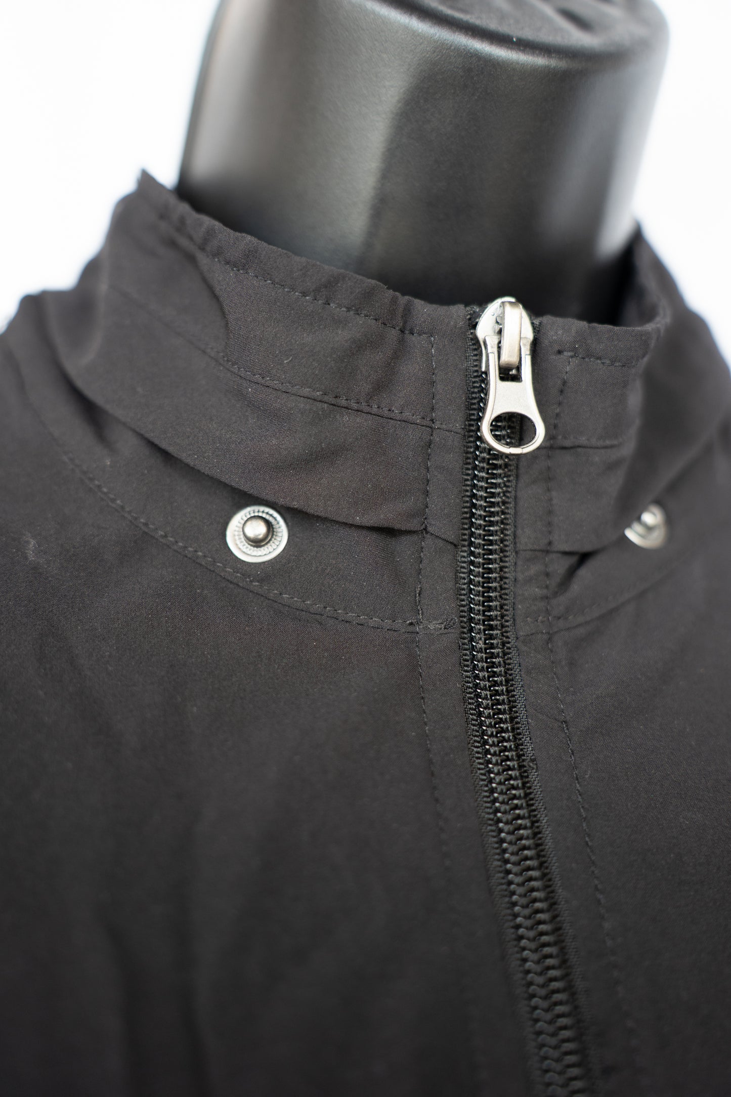 Soybu Black Half Sleeve Zip Up Hooded Athletic Mini Dress w Drawstring