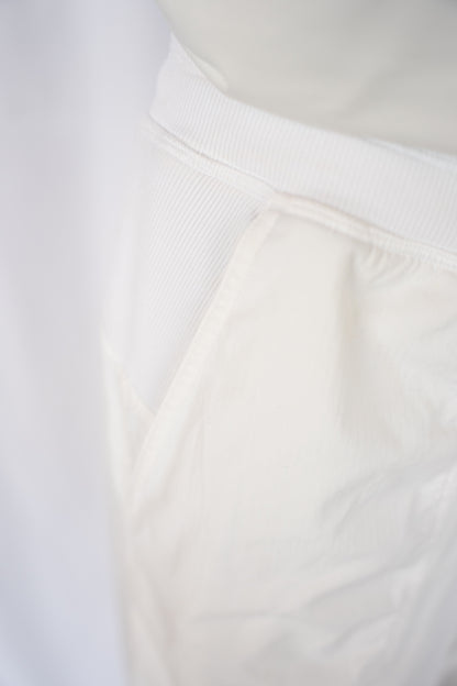 Lululemon White Ruched Relaxed Fit Joggers