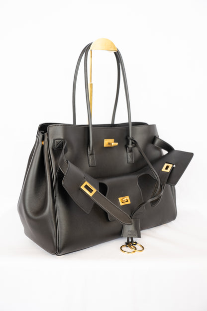 COMES WITH BOX - Balenciaga Large Black Bel Air Carry All Tote