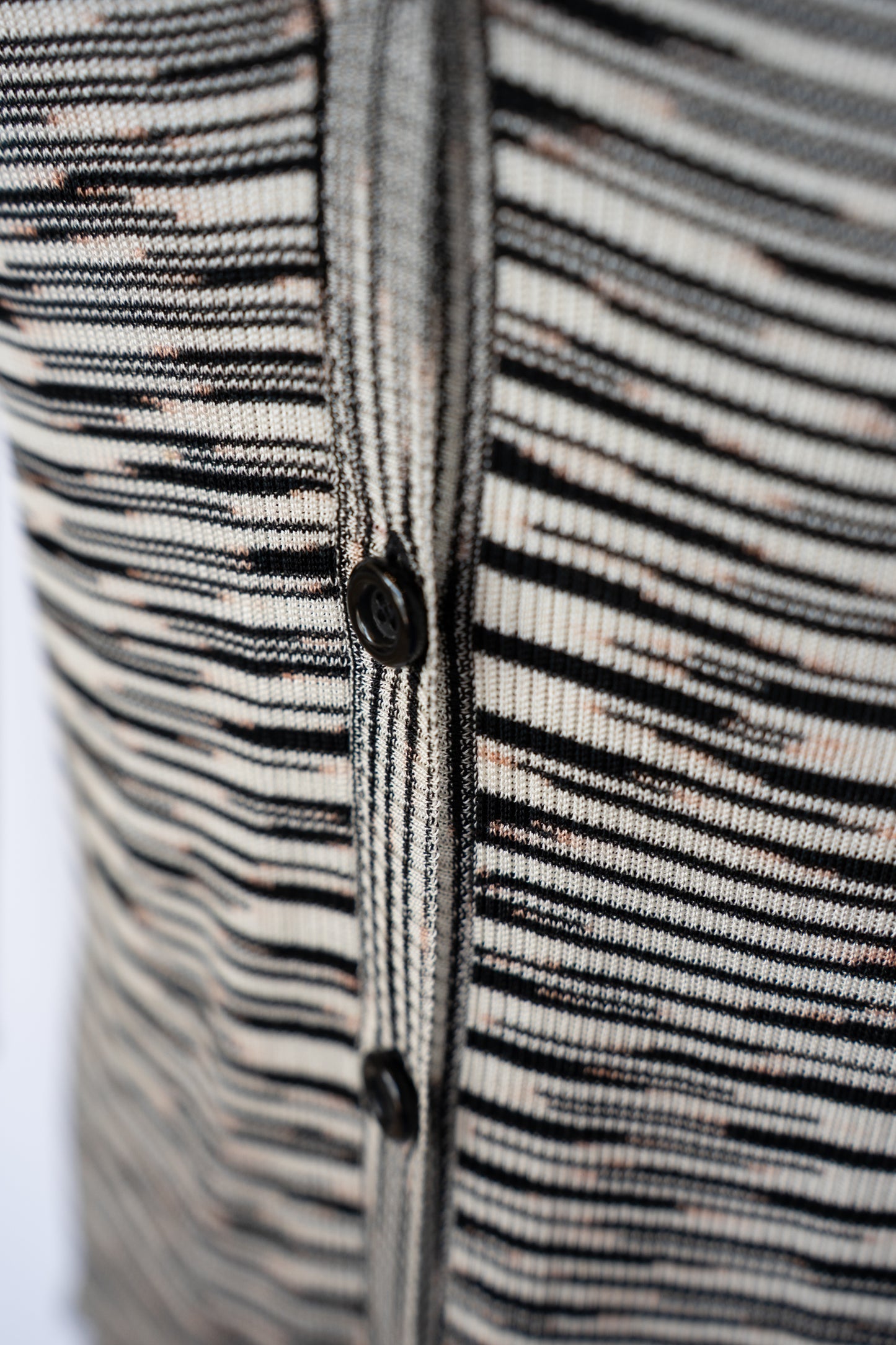 Missoni Cashmere Blend Black & White Stripe Knit Sweater/Tank Top Set