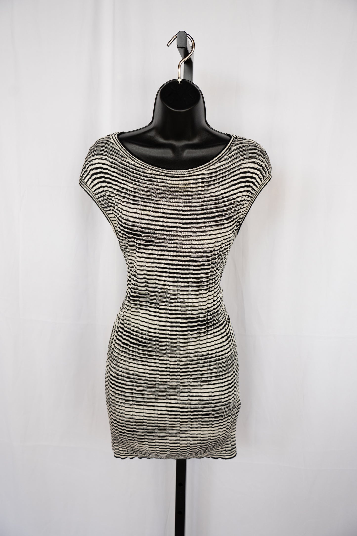 Missoni Cashmere Blend Black & White Stripe Knit Sweater/Tank Top Set