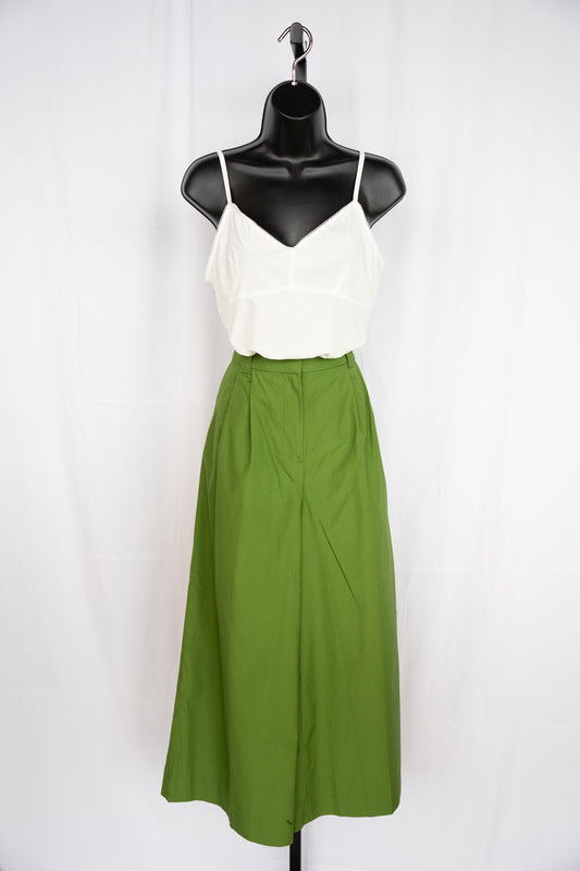 BR Army Green Wide Leg Cropped Cargo Pants