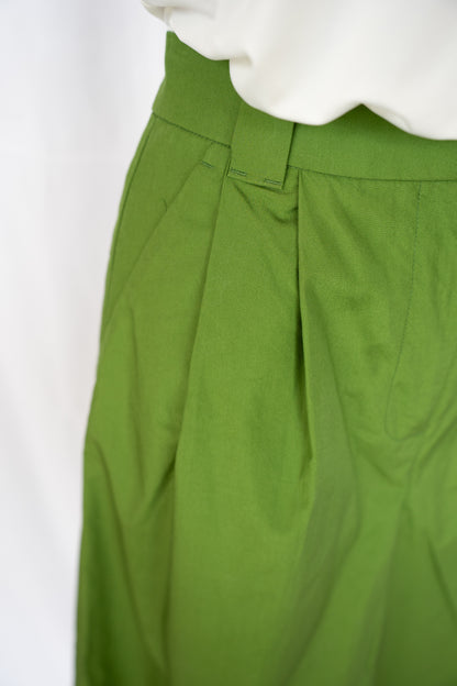 BR Army Green Wide Leg Cropped Cargo Pants