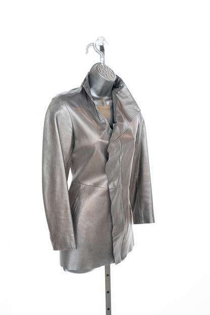 Jean Paul Gaultier Leather Jacket Open Front