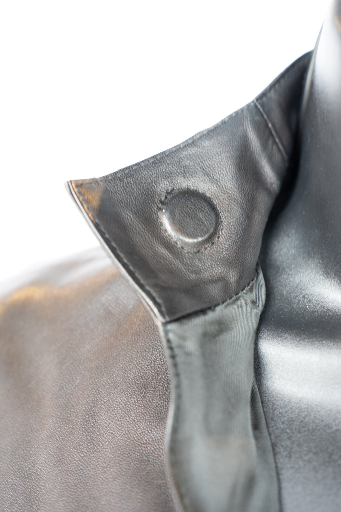 Jean Paul Gaultier Leather Jacket Open Front