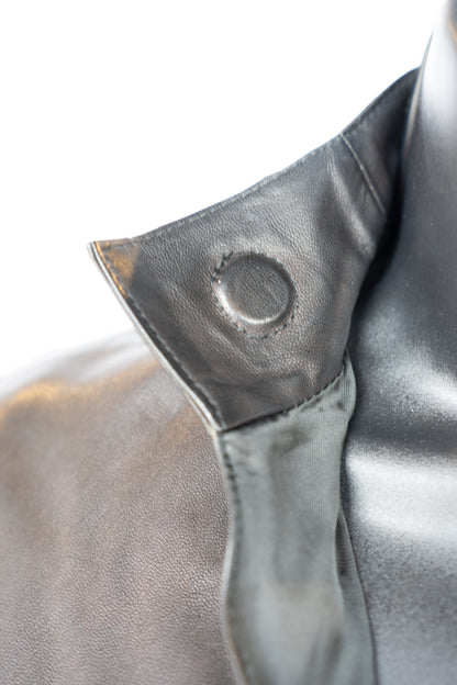 Jean Paul Gaultier Leather Jacket Open Front