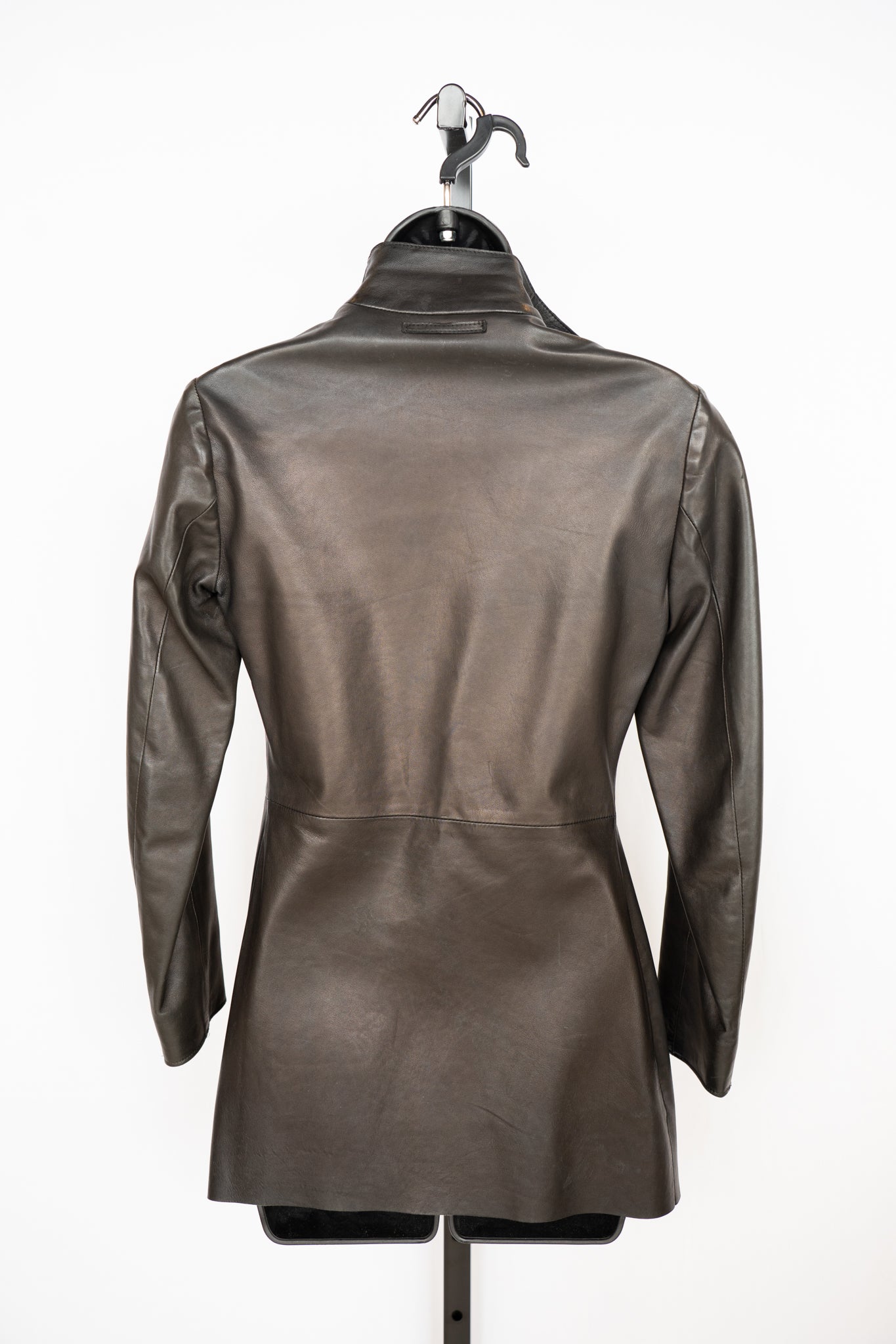 Jean Paul Gaultier Leather Jacket Open Front