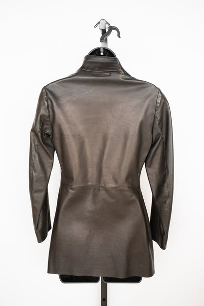 Jean Paul Gaultier Leather Jacket Open Front