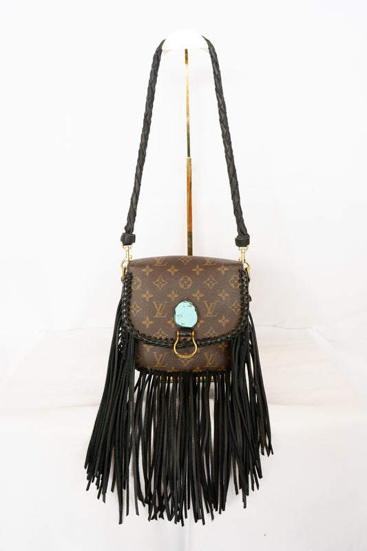 Louis Vuitton Monogram Saint Cloud PM Fringed Crossbody Bag