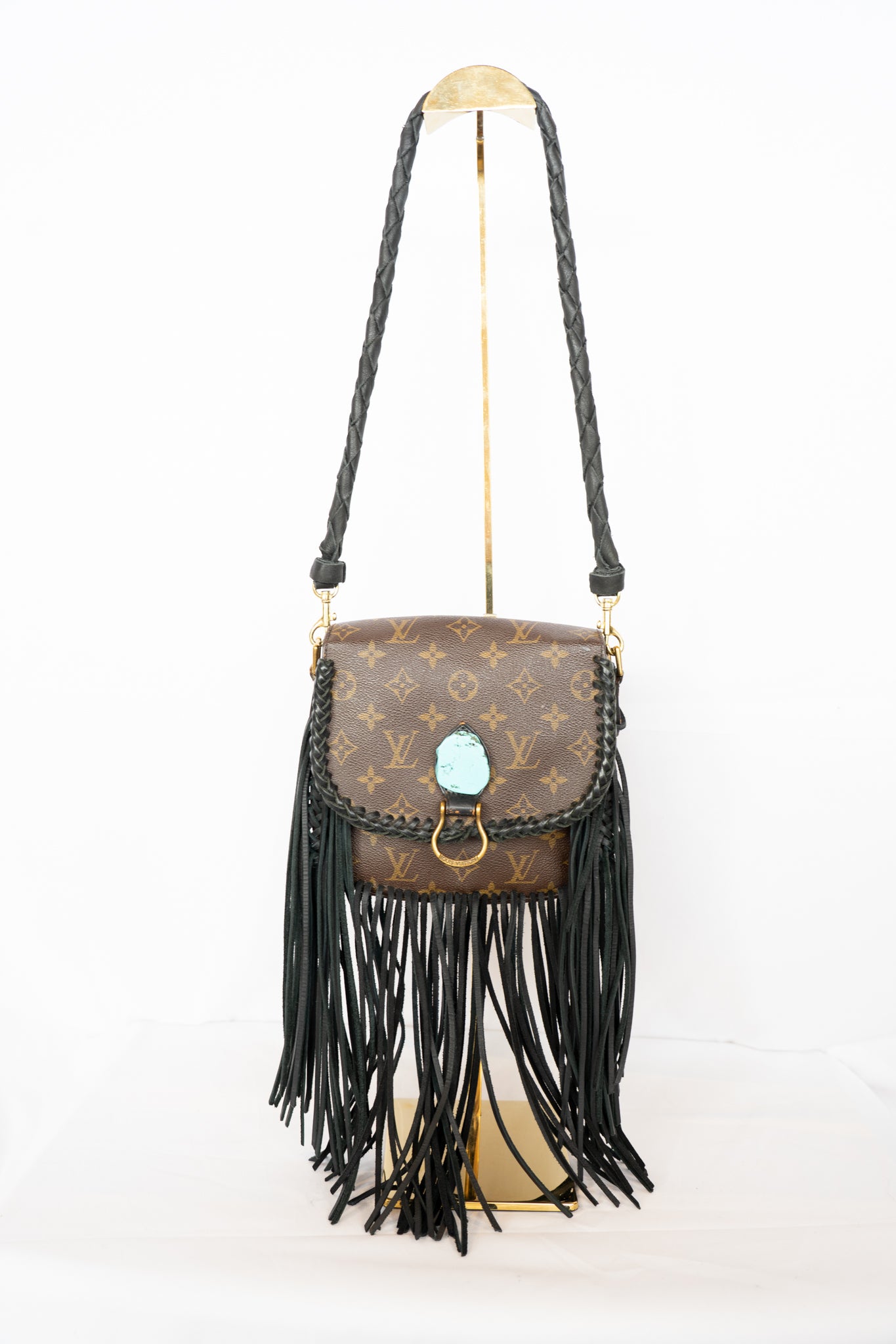 Louis Vuitton Monogram Saint Cloud PM Fringed Crossbody Bag