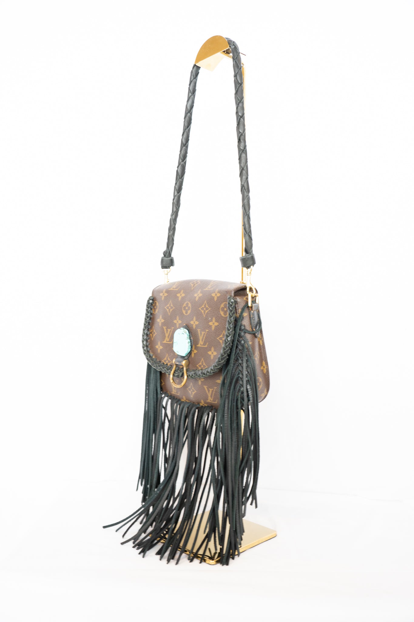 Louis Vuitton Monogram Saint Cloud PM Fringed Crossbody Bag