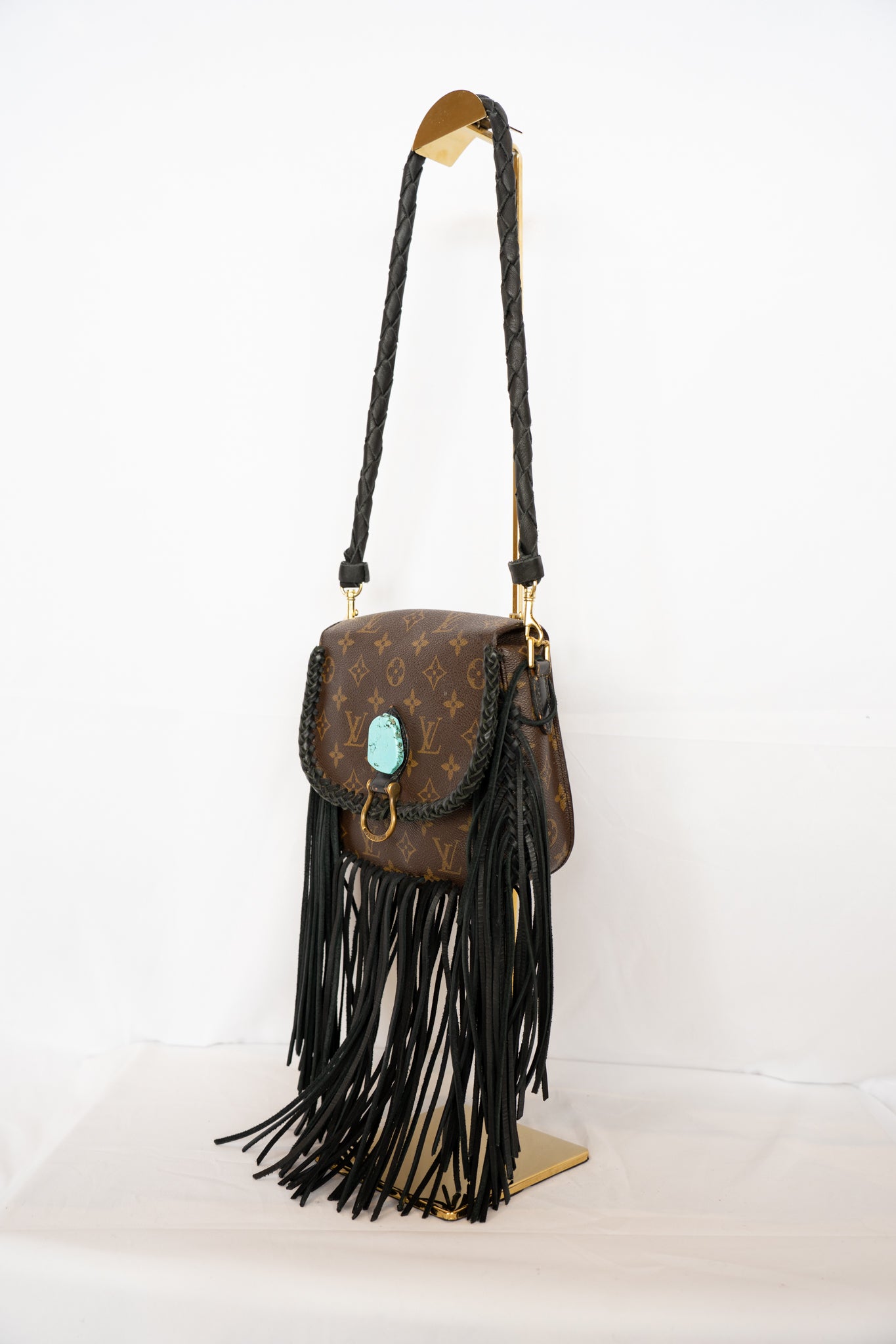 Louis Vuitton Monogram Saint Cloud PM Fringed Crossbody Bag