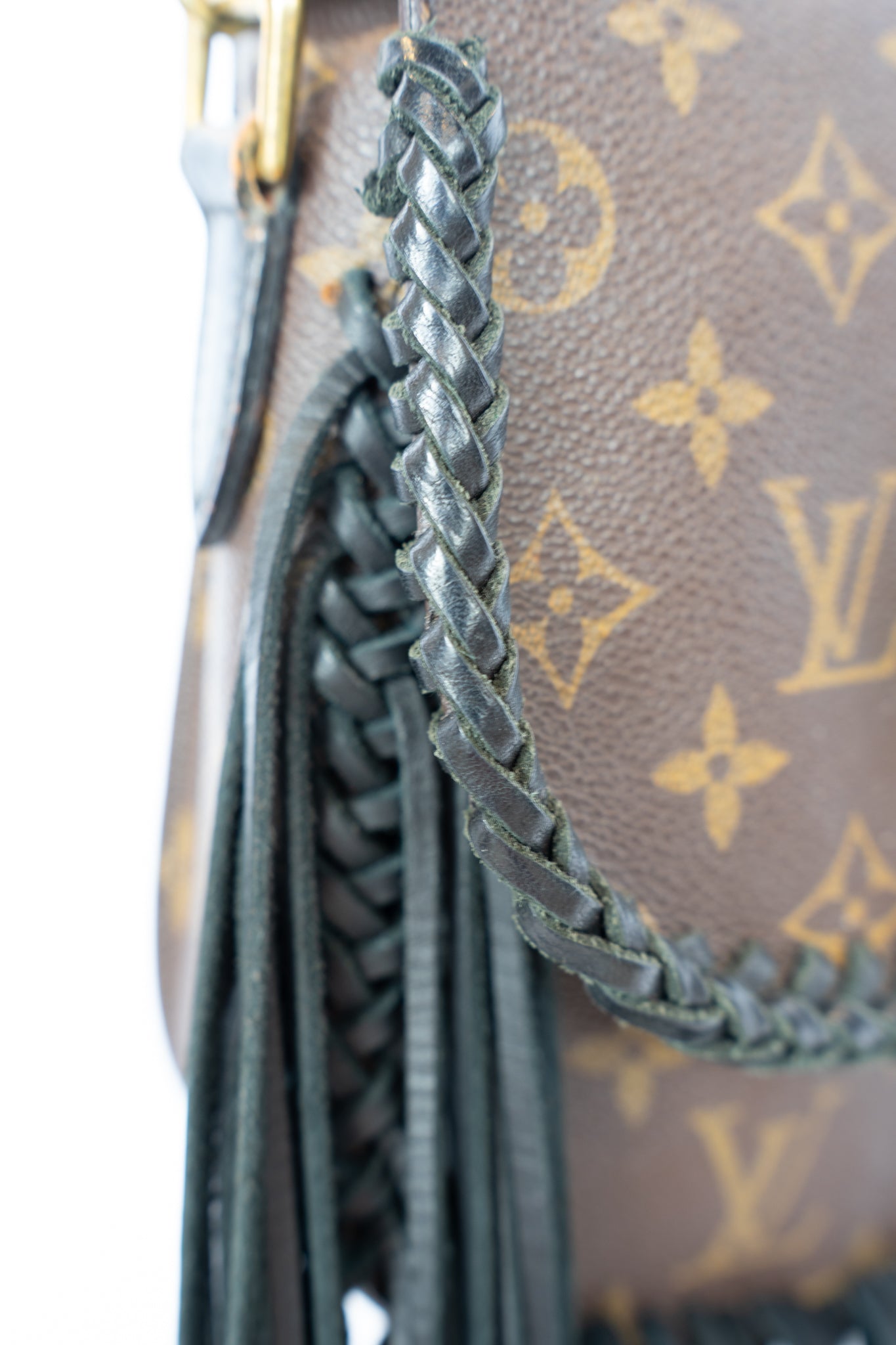 Louis Vuitton Monogram Saint Cloud PM Fringed Crossbody Bag