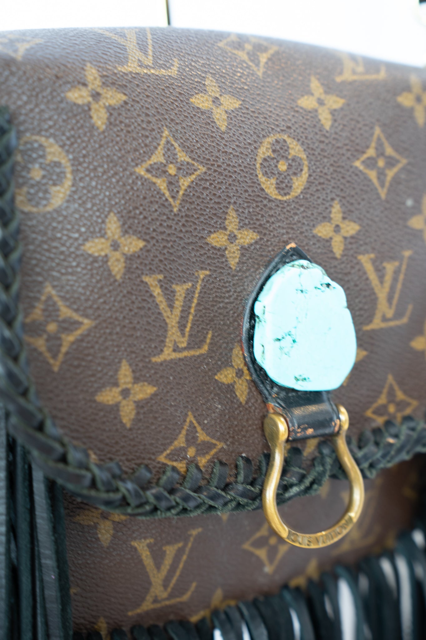 Louis Vuitton Monogram Saint Cloud PM Fringed Crossbody Bag