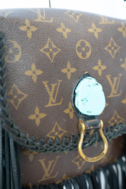 Louis Vuitton Monogram Saint Cloud PM Fringed Crossbody Bag