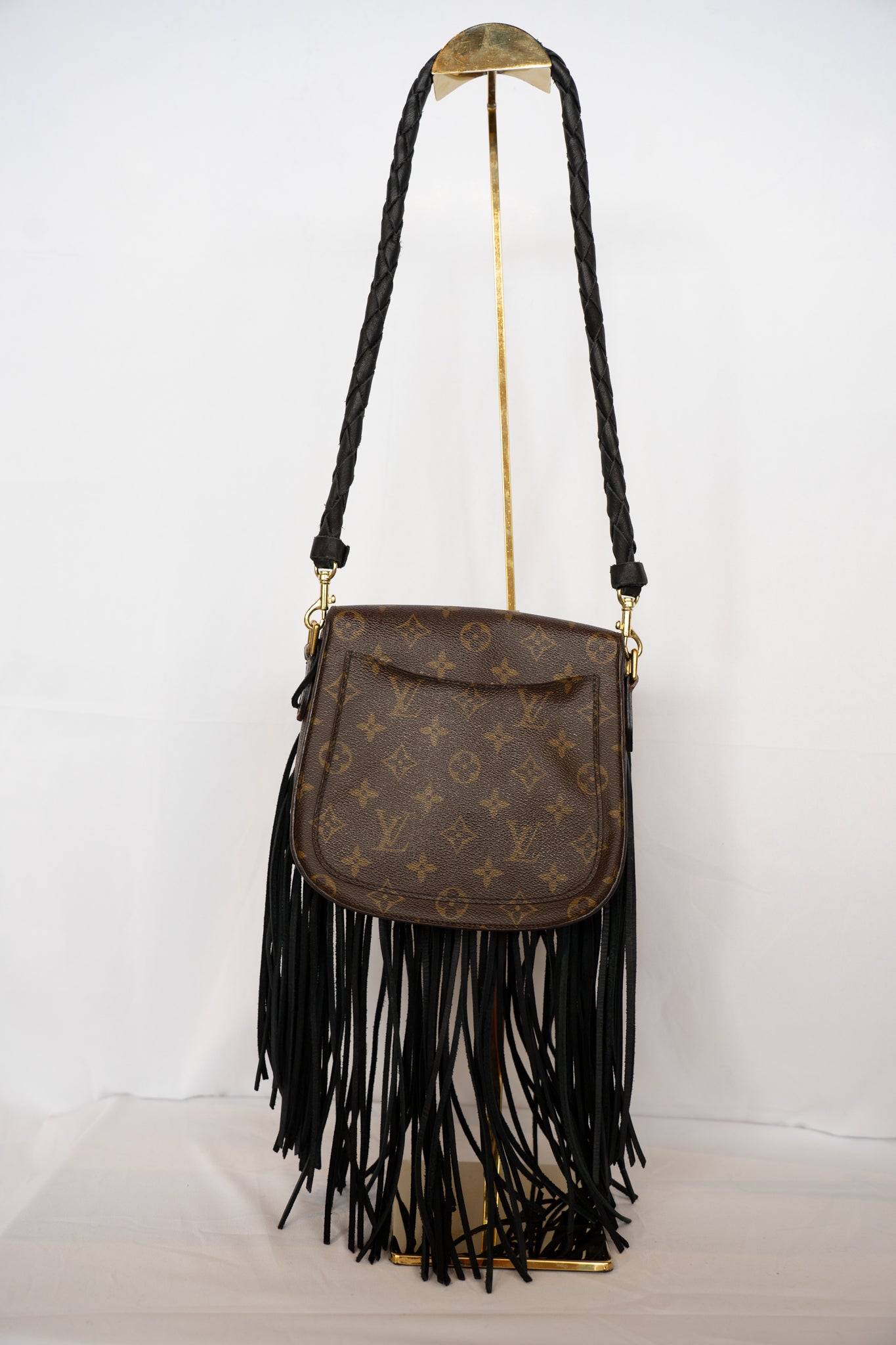 Louis Vuitton Monogram Saint Cloud PM Fringed Crossbody Bag