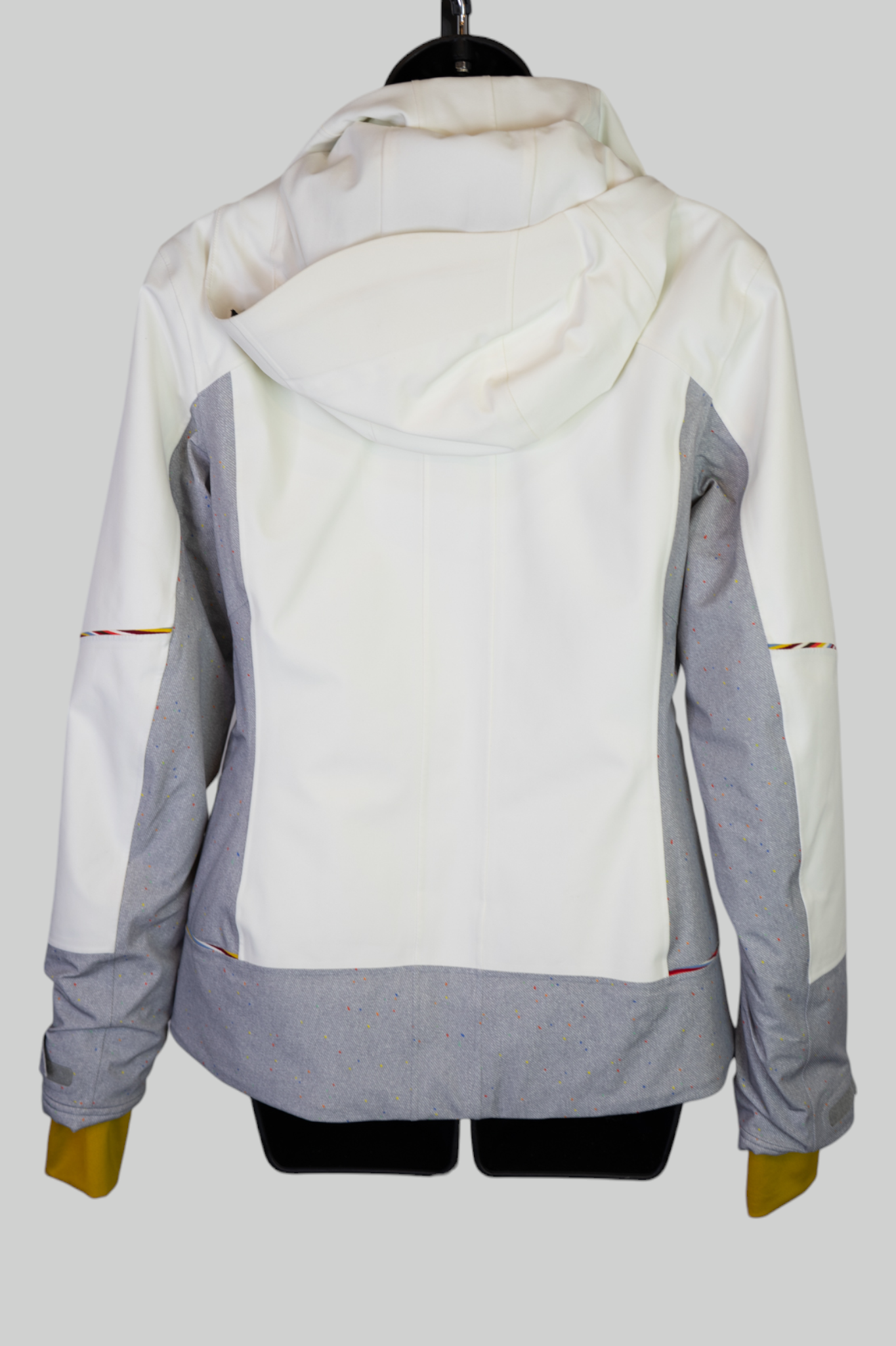 Mountain Force Cream Yellow Collar Zip Up Waterproof Jacket NWT