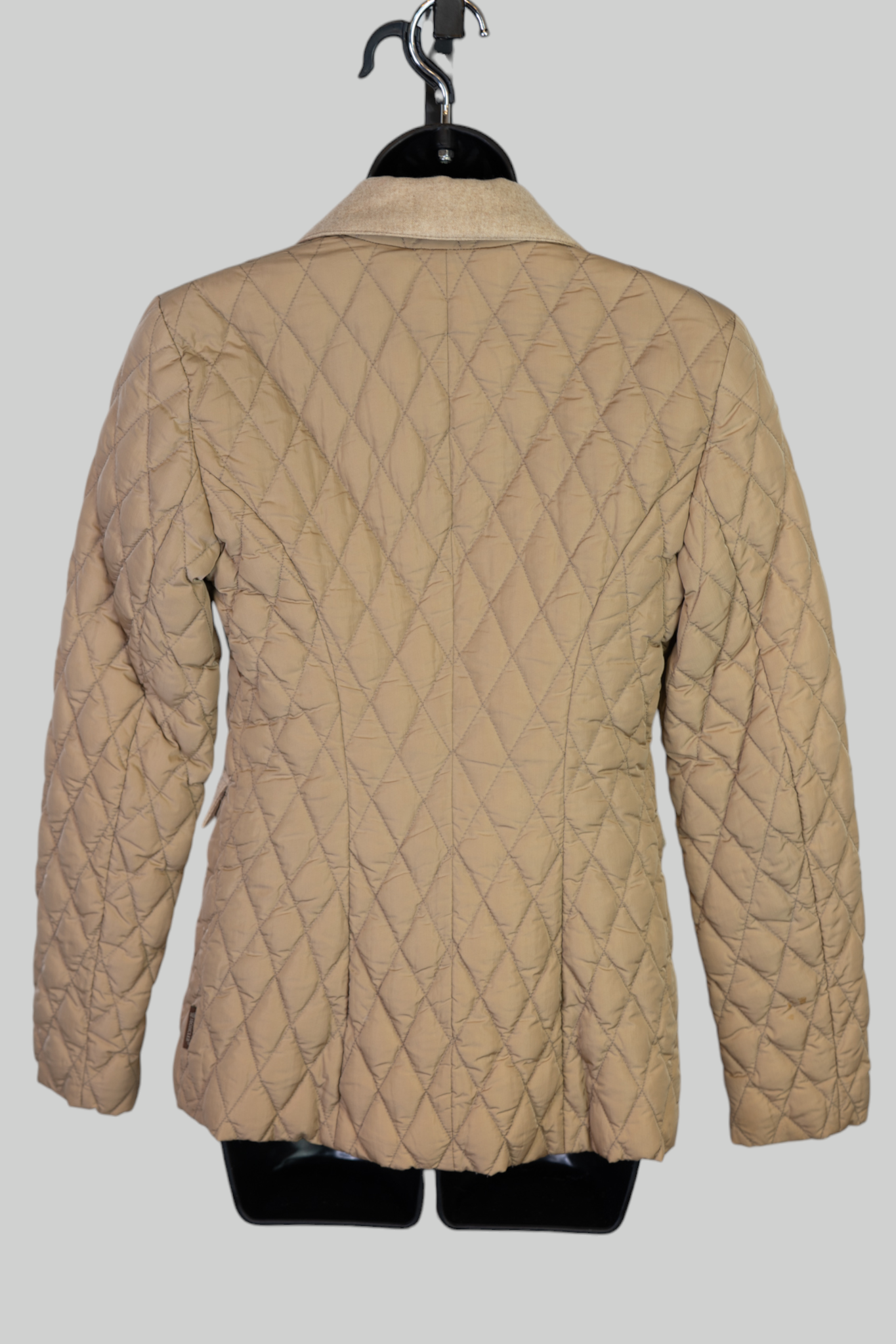 Moncler Sand/Taupe Quilted Button Down Jacket