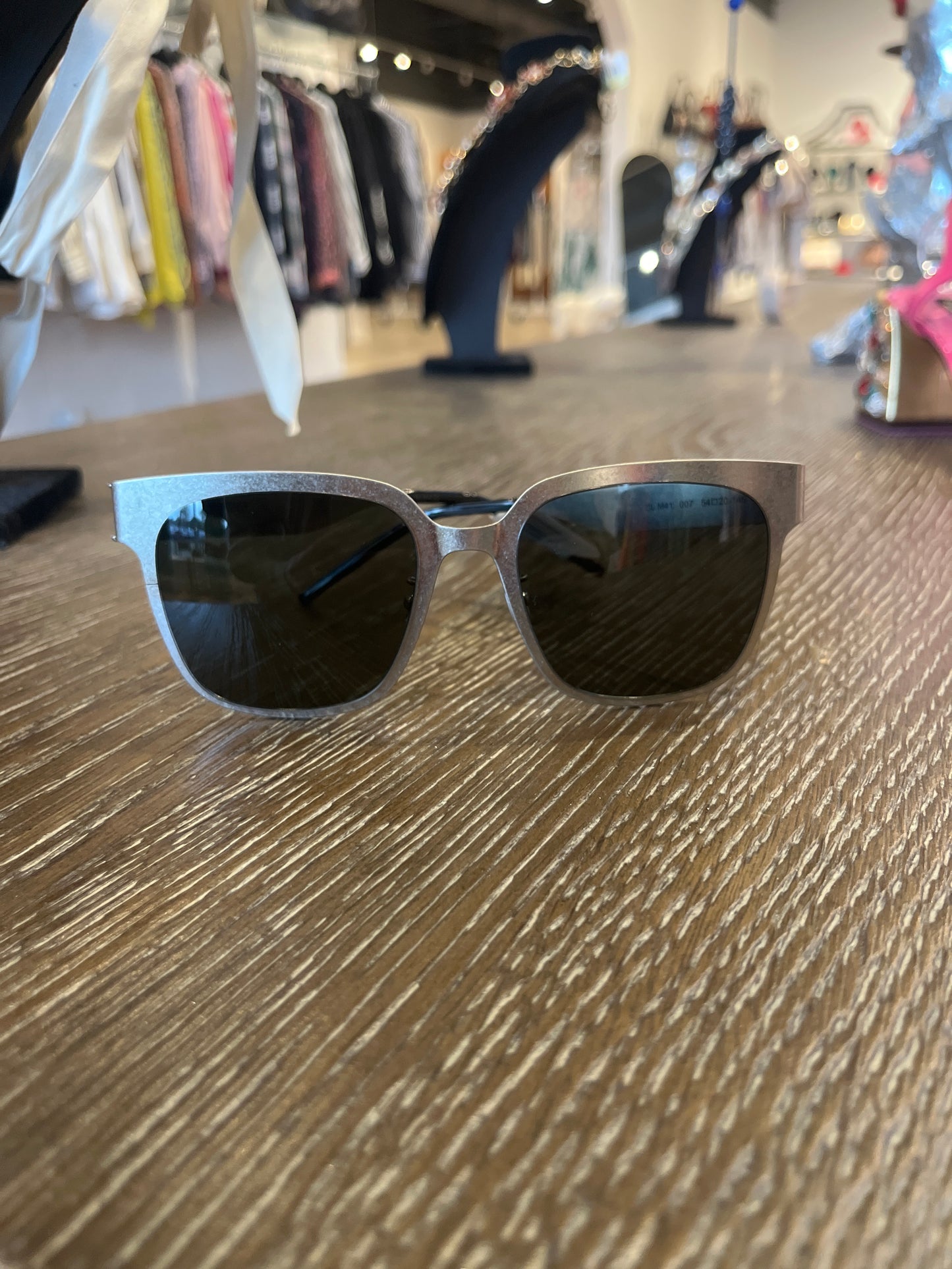 COMES WITH CASE - Saint Laurent Silver SL M41 Sunglasses