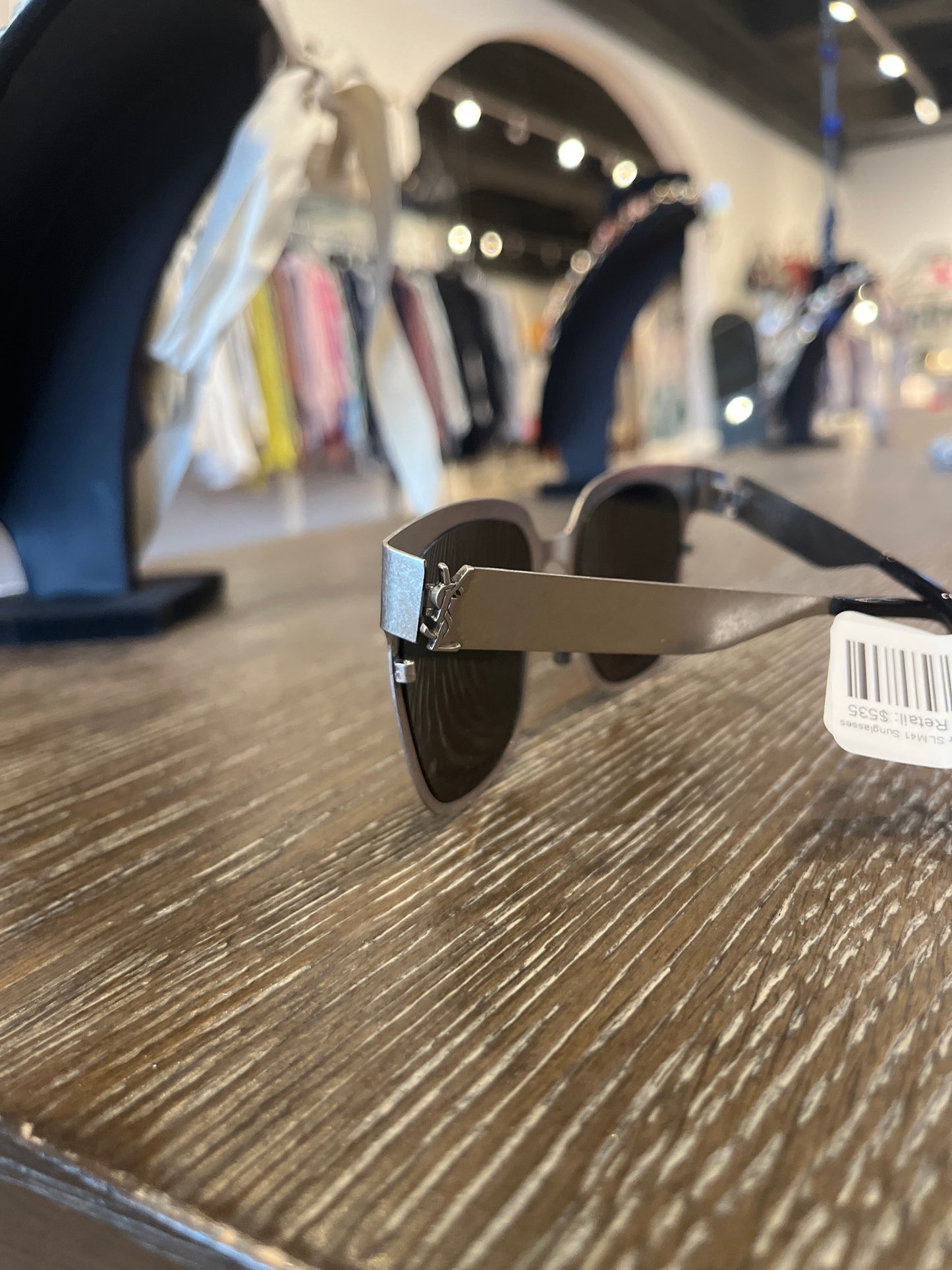 COMES WITH CASE - Saint Laurent Silver SL M41 Sunglasses