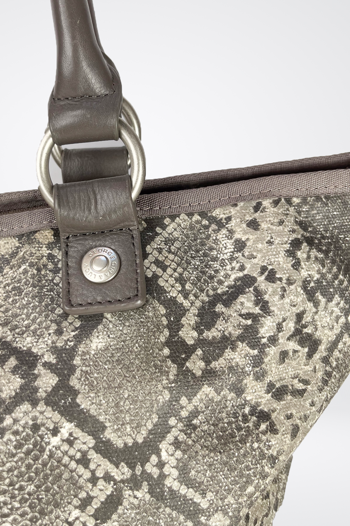 George Gina & Lucy Hopper Tote Snake Camo and Silver Star