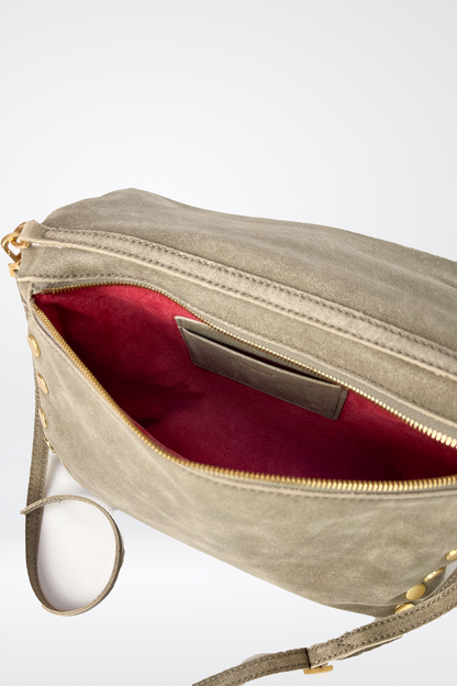 Hammitt Zippered Leather Crossbody Clutch
