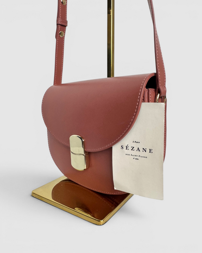 Sezane Mauve "Claude" Crossbody Bag NWT
