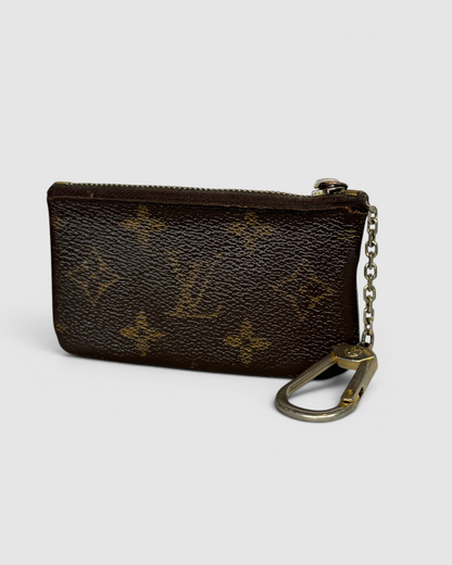 w Box- Louis Vuitton Monogram Coin Pouch Key Chain