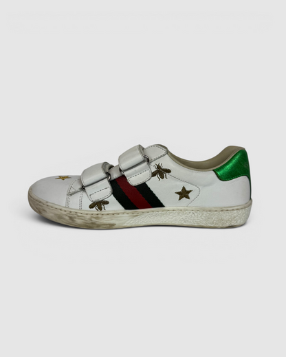 Gucci Kids Velcro White Sneaker