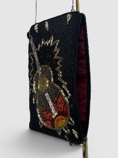 Mary Frances Beaded Guitar Evening Bag