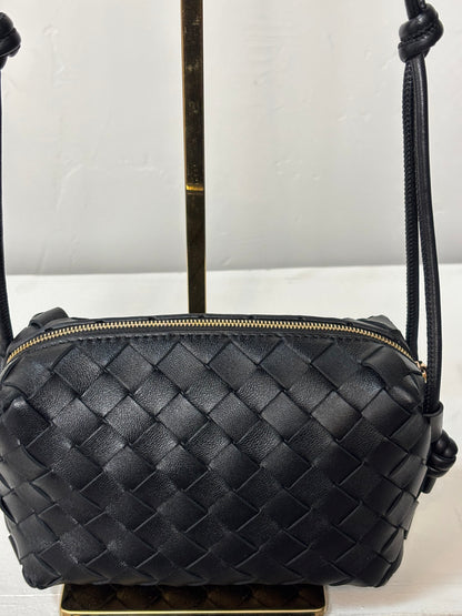 Bottega Veneta Black Mini Loop Camera Bag