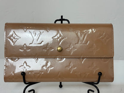 Louis Vuitton Nude Patent Leather Monogram Envelope Wallet