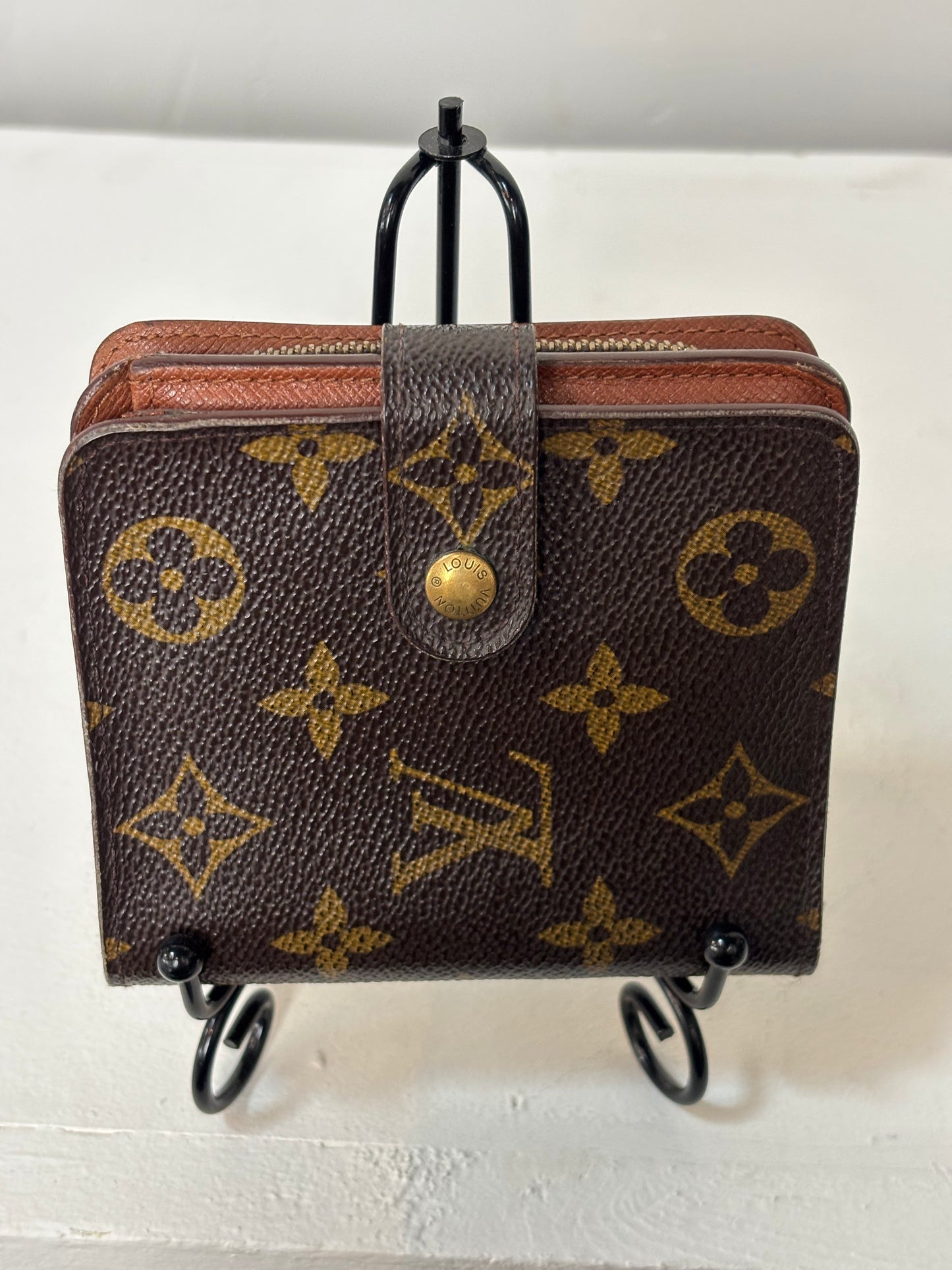 Louis Vuitton Brown Monogram Snap Bifold Wallet