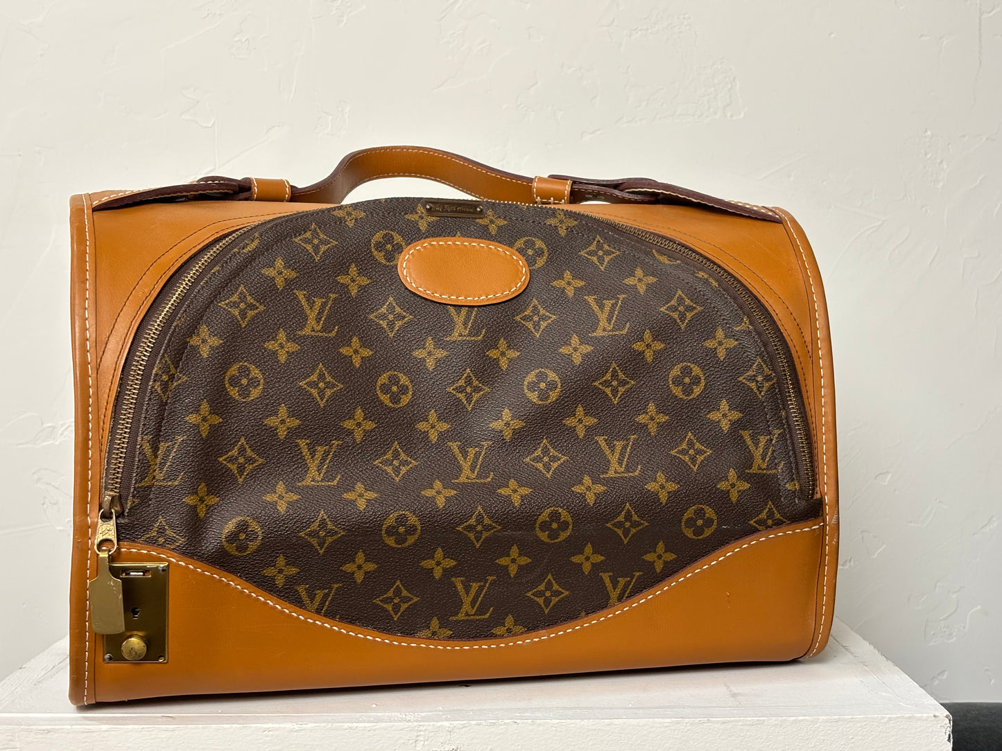 Louis Vuitton Vintage Monogram Pet Carrier Travel Bag