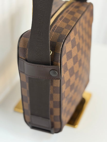 Louis Vuitton Brown Olav PM Damier Ebene Crossbody Messenger Bag