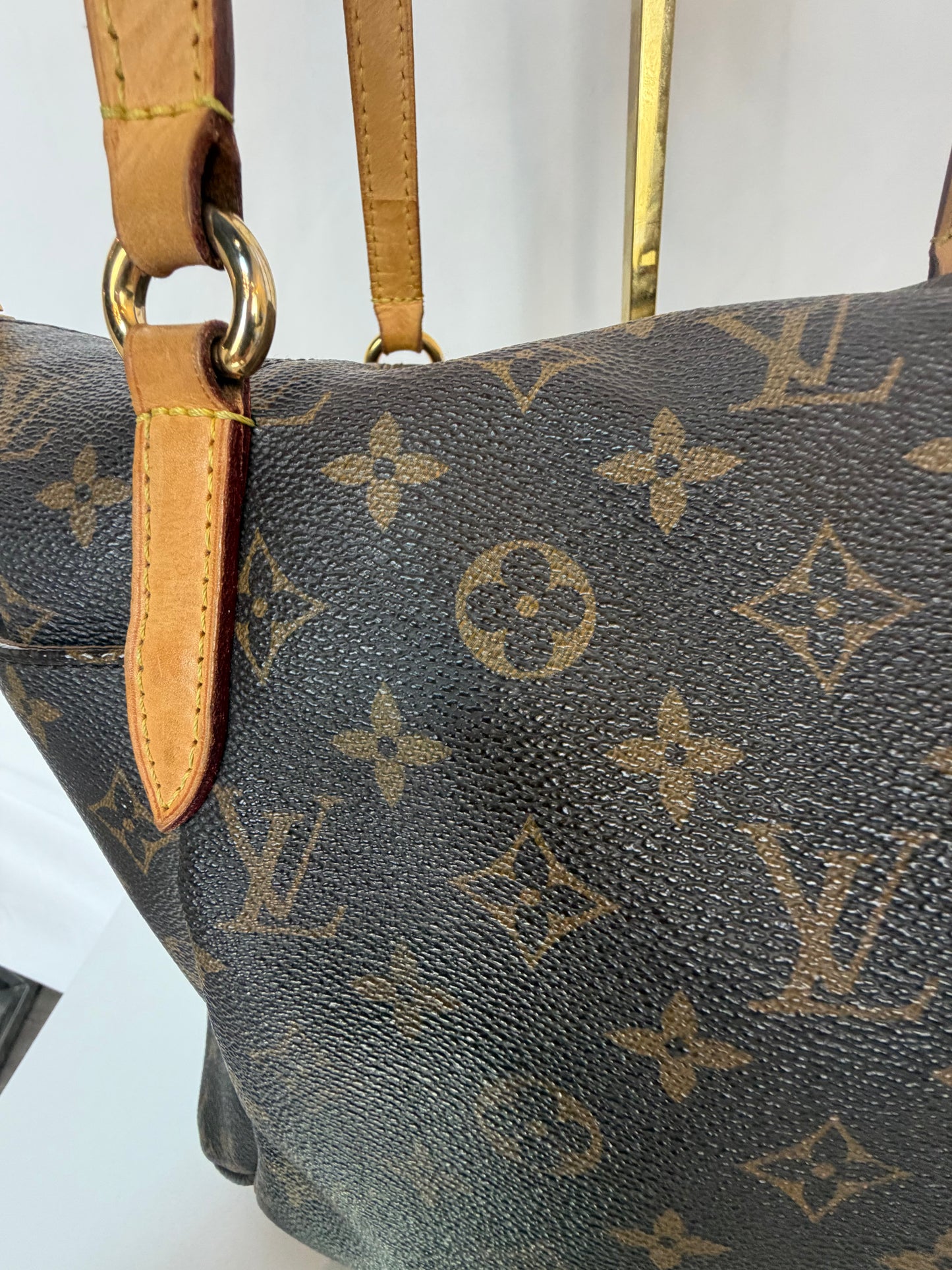 Louis Vuitton Monogram Totally MM Tote Bag w 2 Side Pockets