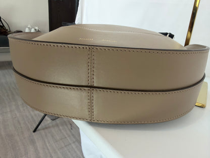 Proenza Schouler Taupe Leather Arch Shoulder Bag w Silver Hardware